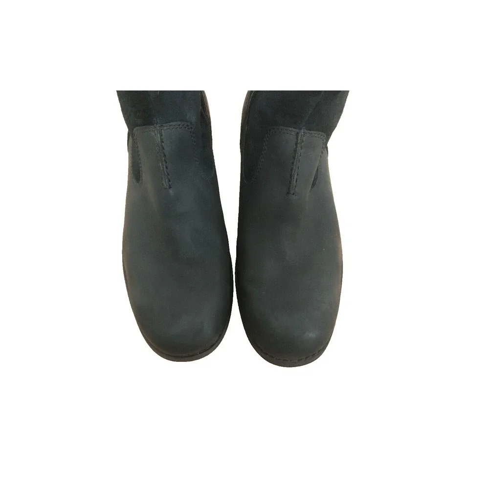 UGG Men's Black Lerette Waterproof Suede Leather Boots Size US‎ 9.5